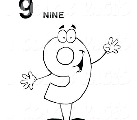Nine Coloring Page At Free Printable Colorings Pages