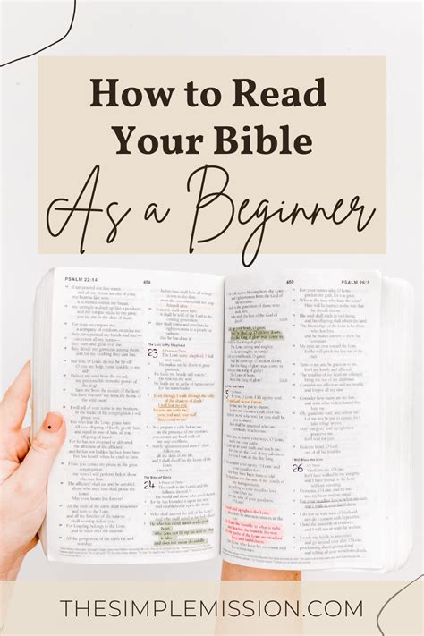 How To Read Your Bible As A Beginner And Not Feel Intimidated Read