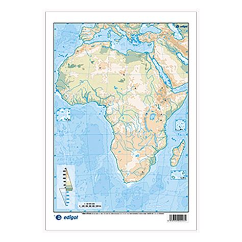 Resbaladizo Punto Flotante Mapa Fisico De Africa Mudo Para Imprimir