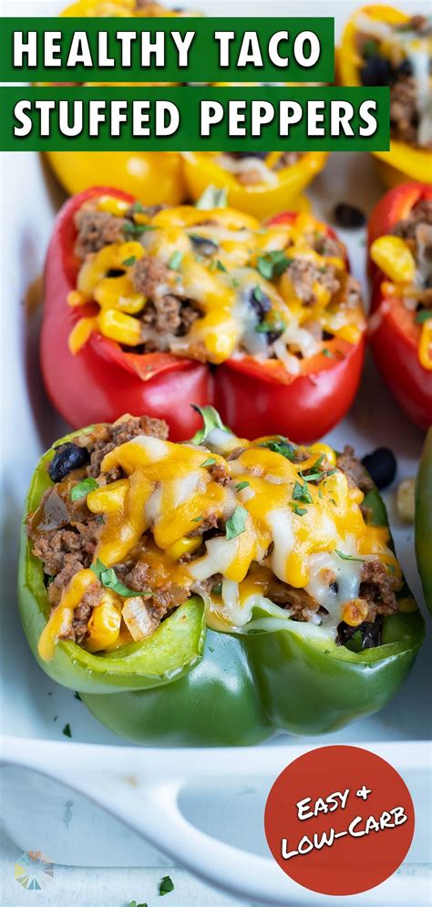 skip the rice and make this mexican stuffed bell peppers recipe for an easy and low carb