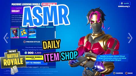 Asmr Fortnite Errant And Glitch Skins Are Back Daily Item Shop 🎮
