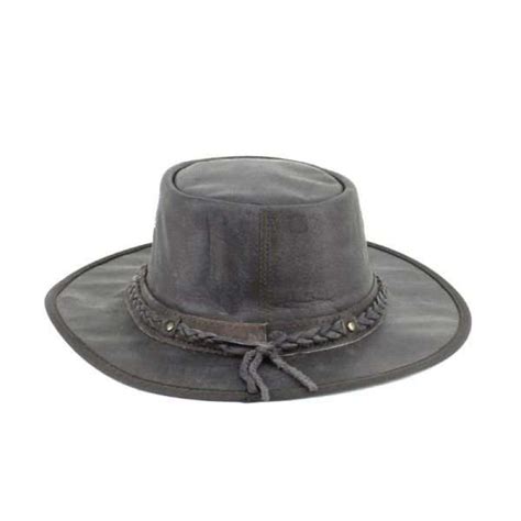 Flat Brim Cowboy Hat Style Ht105 Leather Impressions