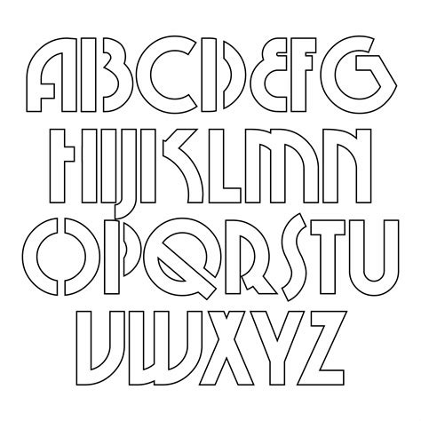 Free Printable 6 Inch Alphabet Stencils