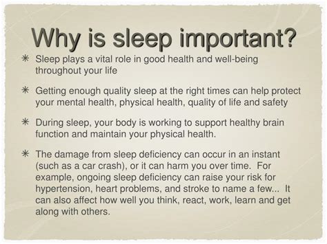 ppt the importance of sleep powerpoint presentation free download id 3370382