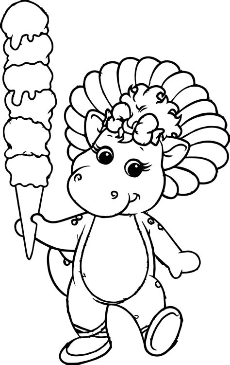 Baby Bop Coloring Pages Coloring Home