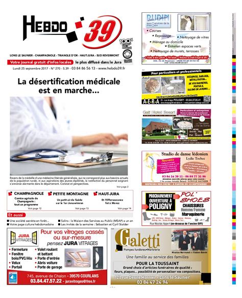 Calaméo Hebdo Lons Semaine 39 2017