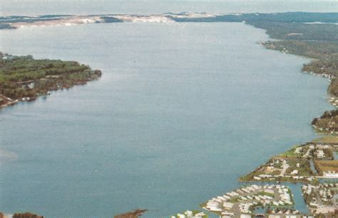 Cen Ludington Mi Aerial View Of Hamlin Lake Tamarac Harbor Flickr