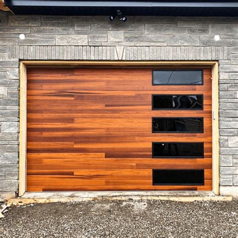 Planks In Cedar Realistic Faux Wood Garage Doors By Chi