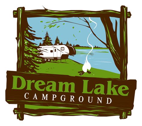 Dream Lake Campground Camping Logo Design Who Does Not Like Camping