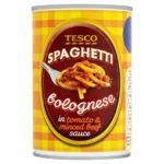 菱 Calories in Tesco Spaghetti Bolognese in Tomato & Minced Beef Sauce