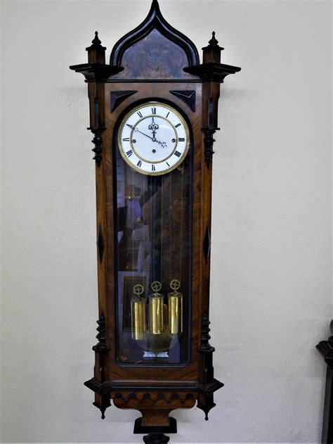 Triple Weight 19th Century Vienna Wall Clock 916486 Uk