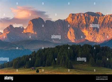 Alpe Di Siusi German Seiser Alm Is A Dolomite Plateau And The