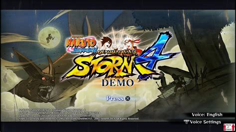 Naruto Shippuden Ultimate Ninja Storm 4 Demo Ps4 Youtube