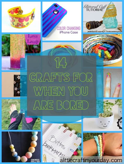 You can actually do just about anything. 14 Craft For When You Are Bored - A Little Craft In Your Day