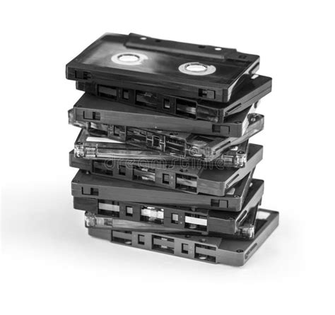 Group Of Cassette Tapes Stock Image Image Of Purple Disc 4080549