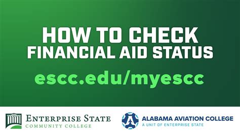 How To Check Financial Aid Status Enterprise State Community College Youtube
