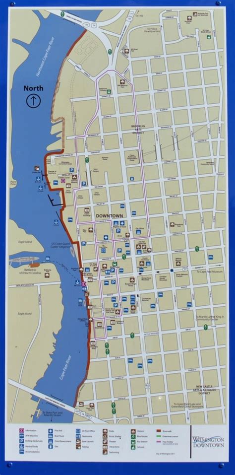 Printable Map Of Wilmington Nc Free Printable Maps