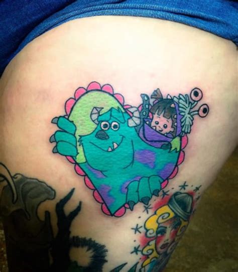 awesome disney pixar tattoos monsters inc tattoodo