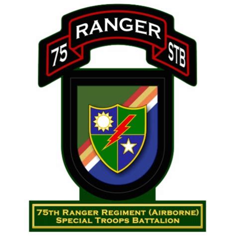 75th Ranger Rgt Airborne Special Troops Bn Cut Outs Zazzle