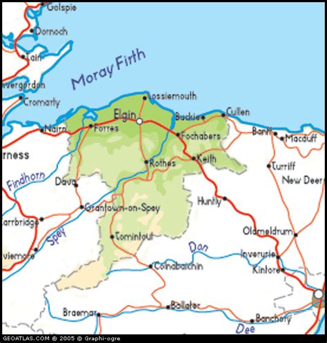 Map Of Scotland Moray Uk Map Uk Atlas