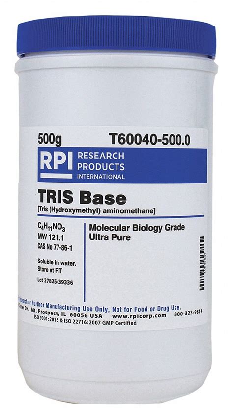 Rpi Tris Base Ultra Pure 500g 30uc26t60040 5000 Grainger