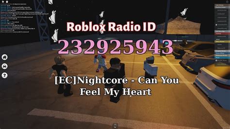 Ec Nightcore Can You Feel My Heart Roblox Radio Codesids Youtube