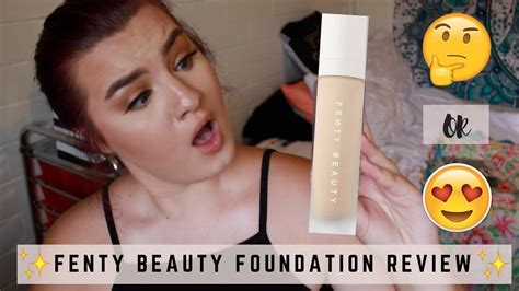 fenty beauty foundation review youtube
