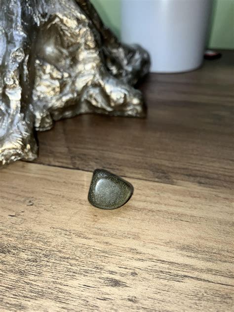Gold Sheen Rainbow Obsidian Tumble Single Stone Or Ounce Crystal