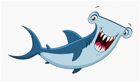 Hammerhead Shark Cartoon Clip Art Cute Hammerhead Shark