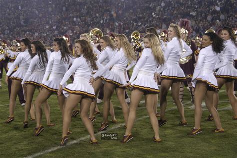 College Cheerleaders White Panty Panty Pit