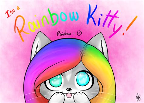 Rainbow Kitty By Theyaminotenshifox On Deviantart