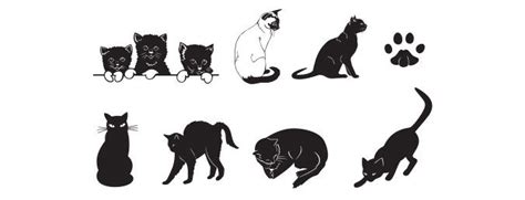 22,000+ vectors, stock photos & psd files. Free Vector Cats - SVG Files | Black cat silhouette, Cat ...