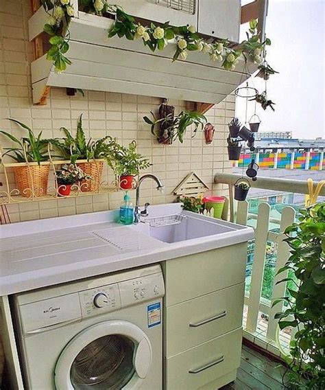 23 Tiny Laundry Room With Nature Touches Homemydesign Outdoor