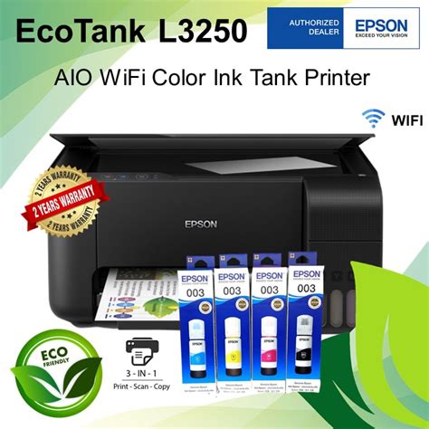 Epson EcoTank L All In One Print Scan Copy Wi Fi Color Ink Tank Printer
