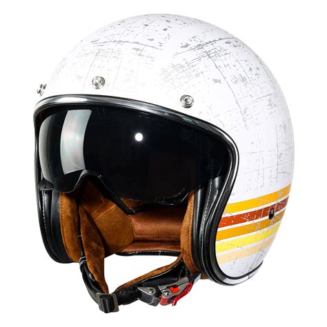 3 4 Motorcycle Helmet Daytona Cruiser Helmet Slim Line 34 Open Face