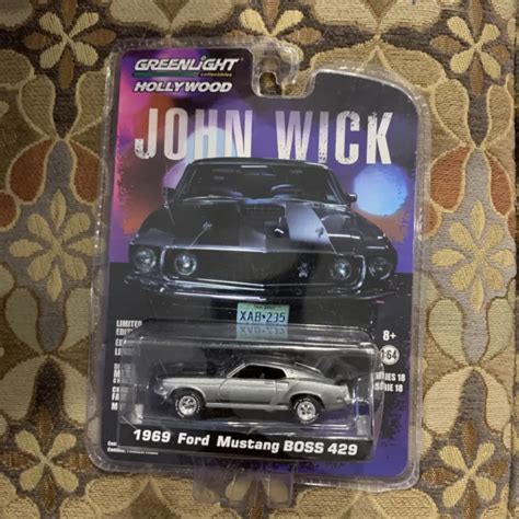 Greenlight Collectibles John Wick Ford Mustang Boss Scale Limited Eur