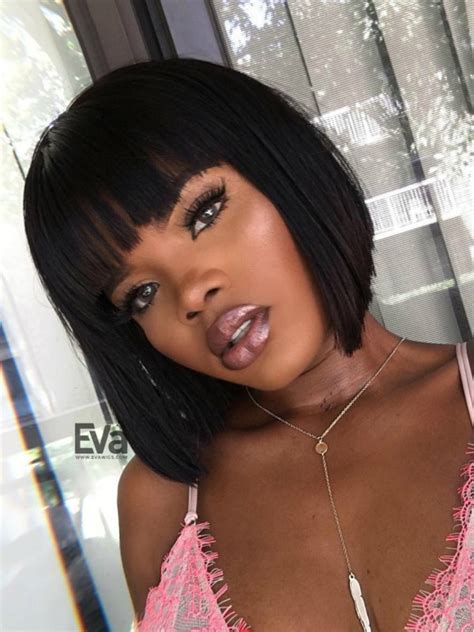 These are the coolest fringe haircuts for men that are trending and look ever so stylish. Inverted Cut Bob with Full Fringe Bangs Virgin Human Hair ...