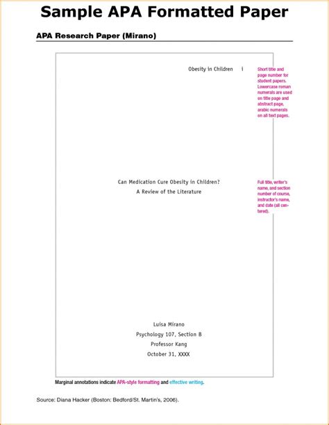 006 Apa Essay Format Example Paper Template ~ Thatsnotus