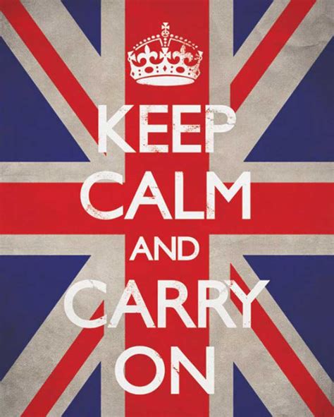 Keep Calm And Carry On British Mini Poster 40x50