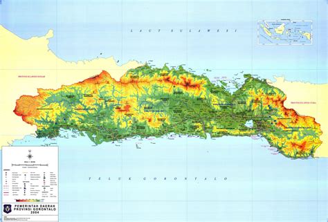 Peta Gorontalo Lengkap Dengan Kabupaten Dan Kota Tarunas