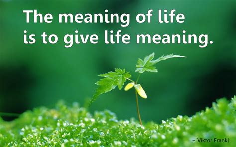 The meaning of life is to give life meaning. - Viktor Frankl | Meaning of life, Up quotes ...