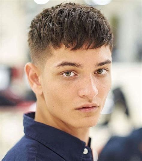 Get This Hairstyle Crew Cut With Short Messy Textured Top Lengths And