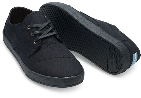 How to choose a right shoe for women & men? Lyst - Toms Black Canvas Men's Paseo Sneakers in Black for Men