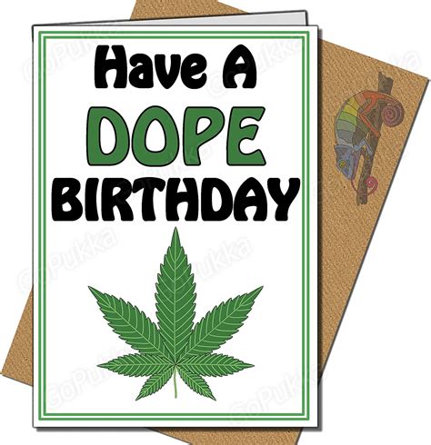 Have A Dope Birthday Funny Stoner Birthday Card Uk