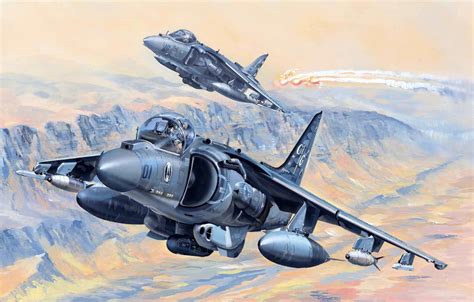 Photo Wallpaper Attack, Av-8b Harrier Ii, Us Marines, - Av 8 Harrier Ii ...