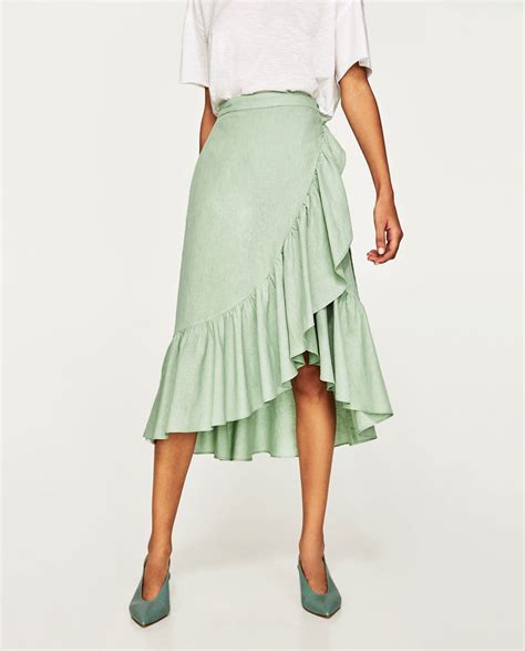 Ruffled Wrap Skirt View All Skirts Woman Zara United States 50