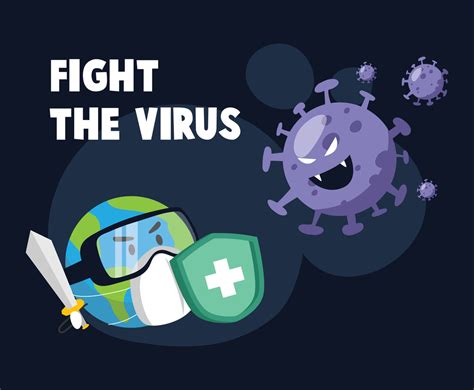 Fight The Virus Vector Art And Graphics