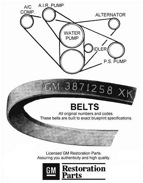 Belts Diagram View Chicago Corvette Supply