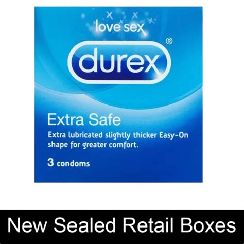 Durex Extra Safe Condoms Slightly Thicker And Extra Lubricated Box