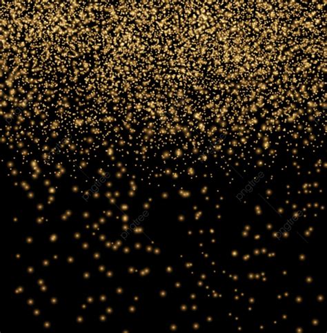 Gold Glitter Texture On Black Background Golden Glitter Sparkle